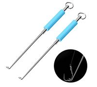XHNFCU 2 pezzi in acciaio inox pesca sganciamento slamatore portatile rimozione amo sganciare estrattore forniture di pesca