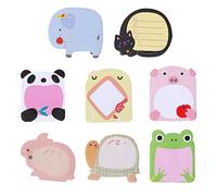XHNFCU 24 Pezzi Simpatici Animali Sticky Notes Cartoon Self Sticky Notes Set Novità Note adesive a Forma di Animali, Regali per Bambini Alunni, Riempitivi per Borse da Festa per Bambini