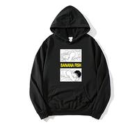 xhomeshop Anime Banana Fish Felpa con Cappuccio Ash Lynx Felpe Eiji Okumura Pullover Aslan Jade Callenreese Cosplay Felpe