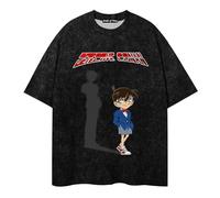 xhomeshop Anime Detective Conan T-Shirt Unisex Anime Stampato Manica Corta Sciolto Casual Top Tendenza retrò Stile Harajuku T-Shirt Fan Anime Abbigliamento Case Closed Maglietta...