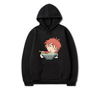 xhomeshop Anime Ponyo on The Cliff Kawaii Felpe Pesce Rosso Principessa Ponyo Pullover con Cappuccio Sousuke Felpe con Cappuccio Ponyo Sousuke Lovely Felpe Carino Fan Abbigliamento