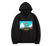 xhomeshop Anime Ponyo on The Cliff Kawaii Felpe Pesce Rosso Principessa Ponyo Pullover con Cappuccio Sousuke Felpe con Cappuccio Ponyo Sousuke Lovely Felpe Carino Fan Abbigliamento