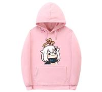 xhomeshop Genshin Impact Felpa con Cappuccio Paimon Felpa a Maniche Lunghe Genshin Impact Paimon Felpa con Cappuccio Casual Uomo Donna