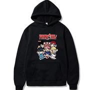 xhomeshop Harajuku Anime Fairy Tail Felpa con Cappuccio Natsu Felpa Gray Pullover a Maniche Lunghe Erza Lucy Felpa Wendy Sweatshirt con Tasca Oversize