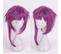 XHSDOZD Parrucca Cosplay Anime A3 Homare Arisugawa Parrucca,Purple Short Parrucca Cosplay,con Rete per Parrucca Gratuita,per Festa Carnevale Halloween Cosplay Parrucca