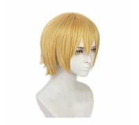 XHSDOZD Parrucca Cosplay Anime Fire Force Arthur Boyle Parrucca,Short Golden Parrucca Cosplay,con Rete per Parrucca Gratuita,per Festa Carnevale Halloween Cosplay Parrucca(Color:Style 1)