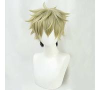 XHSDOZD Parrucca Cosplay Anime Given Yuki Yoshida Parrucca，Green Gradient Black Short Parrucca Cosplay，con Rete per Parrucca Gratuita，per Festa Carnevale Halloween Cosplay Parrucca