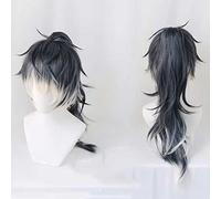 XHSDOZD Parrucca Cosplay Anime IDOLiSH7 Momo Parrucca，Gray Blue Gradient Parrucca Cosplay，con Rete per Parrucca Gratuita，per Festa Carnevale Halloween Cosplay Parrucca(Size:Lungo)