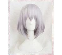 XHSDOZD Parrucca Cosplay Anime Touken Ranbu Online Honebami Toushirou Parrucca，Silver Gray Short Parrucca Cosplay，con Rete per Parrucca Gratuita，per Festa Carnevale Halloween Cosplay Parrucca