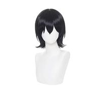 XHSDOZD Parrucca Cosplay Anime Touken Ranbu Online Horikawa Kunihiro Parrucca，Black Short Parrucca Cosplay，con Rete per Parrucca Gratuita，per Festa Carnevale Halloween Cosplay Parrucca