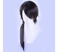 XHSDOZD Parrucca Cosplay Anime Touken Ranbu Online Kashuu Kiyomitsu Parrucca，Dark Brown Long Parrucca Cosplay，con Rete per Parrucca Gratuita，per Festa Carnevale Halloween Cosplay Parrucca