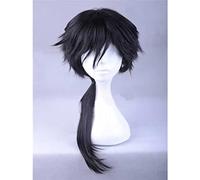 XHSDOZD Parrucca Cosplay Anime Touken Ranbu Online Mutsunokami Yoshiyuki Parrucca，Black Long Parrucca Cosplay，con Rete per Parrucca Gratuita，per Festa Carnevale Halloween Cosplay Parrucca