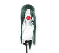 XHSDOZD Parrucca Cosplay Anime Touken Ranbu Online Nikkari AOE Parrucca，Green Long Costume Parrucca Cosplay，con Rete per Parrucca Gratuita，per Festa Carnevale Halloween Cosplay Parrucca