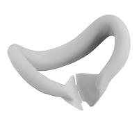 XHSESA Copertura in silicone per Oculus Quest/per Meta Quest 3 Face Pad, resistente al sudore, lavabile, blocco della luce, accessori Quest 3 (bianco)
