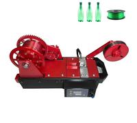 XHSMYXGS Kit estrusore per Stampante 3D, creatore di filamenti da Tavolo, Controllo Digitale della Temperatura, riciclatore Bottiglie in Pet Ecologico per Uso Domestico, Ideale per Il Fai-da-Te (Red)
