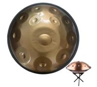 XHSMYXGS Tamburo per lingua in acciaio, tamburo essenziale, strumento tamburo in metallo, 22 pollici, 10 note, 9 note, per performance yoga regalo (oro 12 notes)