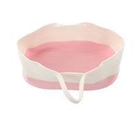 XHTLLO Cestino Fasciatoio, Fasciatoio per Bambini Resistente Alla Pelle in Fibra di Cotone Resistente, Topper per Fasciatoio Igroscopico Resistente Pieghevole con Coprimaterasso, per Camera(Rosa)
