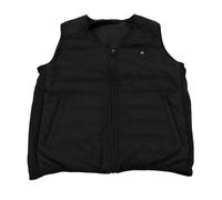 XHTLLO Gilet Riscaldato, Calore in Cotone Mantenendo Il Riscaldamento Rapido Gilet Riscaldato, Vento Eccellente 3 Livelli di Riscaldamento Gilet in Pile con Scollo a V da Uomo(5XL-Black)