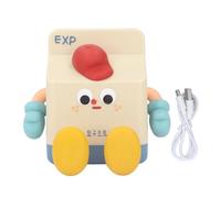XHTLLO Lampada da Notte in Cartone di Latte Ricaricabile Simpatico Decoro a LED Per Scrivania con Supporto Per Telefono