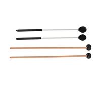 XHTLLO Set di Mazze Per Marimba, 1 Paio di Teste di Filato Medio Duro 1 Paio di Mazze in Gomma Per Campana a Percussione, Pratiche Per Xilofono E Strumenti a Percussione Per Basso, Costruzione in Mate