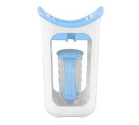 XHTLLO Stazione Per Spremere Alimenti, Stazione di Riempimento Sicura Per Sacchetti Per Neonati Portatile Per Neonati, Facile Transizione Verso Alimenti Semisolidi, Materiali Per Uso Alimentare(Blu)