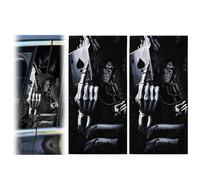 XhuangTech 1 coppia di adesivi per pilastro centrale dell'auto, antigraffio, copertura per montante centrale dell'auto, accessori in PVC, impermeabile, decalcomania autoadesiva, decorazione elegante