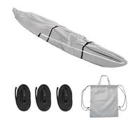 XhuangTech Copertura per kayak con striscia riflettente e cinghia regolabile, resistente, rivestita in PU 420D, impermeabile, per la maggior parte delle tavole da kayak da 9-17 FT di piccole