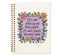 XHUM Cute Floral Journal Notebooks, Motivational Notebook Journal, Journaling Notebooks for Women Work Office School Supplies, Inspirational Gifts for Women, Mental Health Spiral Notebook 5.5x8.3