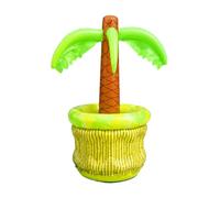 XHWOLGARIAN Supporto per Bevande Gonfiabile a Forma di Palma, Secchiello per Ghiaccio Galleggiante 68 cm, Grande capacità, Decorazione Tropicale per Feste in Piscina, Spiaggia e Giardino