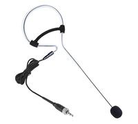 XHXJCYS Cuffia singola con microfono a condensatore da appendere sopra l'orecchio, compatibile con il sistema di trasmissione wireless Bodypack Sennheiser con spina a vite femmina da 3,5 mm