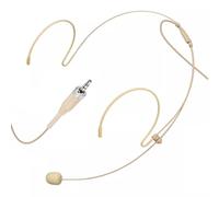 XHXJCYS Microfono auricolare auricolare doppio over ear ear appeso condensatore microfono omnidirezionale compatibile con sistema di trasmissione bodypack wireless Sennheiser con spina a vite femmina