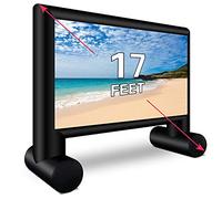 XHYCPY - Schermo gonfiabile per proiettori esterni, con corda, soffiatore e paletti per tenda, 5,2 m