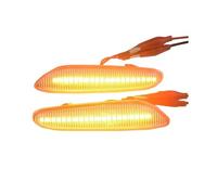XHYFFSS lampada indicatore laterale Lampada Laterale Sequenziale Dinamica Che Scorre Trasparente Per B&MW E46 E60 E61 E81 E82 E83 E84 E87 E90 E91 E92 E93 Luce segnale dinamico(Socket 1 white)
