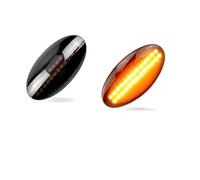 XHYFFSS lampada indicatore laterale Per Opel Per V&auxhall Per Agila Mk2 2008-up Dinamico Indicatore Laterale Indicatori Direzione Ambra Ripetitore Luci Per Auto Luce segnale dinamico(Dynamic Smoked)