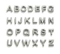 XHYXWN 10 Pezzi da 10 mm di Perline in Metallo Vintage con Lettere, Perline distanziatrici con Lettere AZ, per Accessori Fai da Te per Braccialetti, collane e ciondoli Fatti a Mano