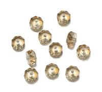 XHYXWN 100 Pezzi 4,5x7,5 mm Perline di Vetro Cristallo sfaccettate, Perline distanziatrici di Vetro per infilare, Accessori Fai da Te per Braccialetti, collane, Orecchini, Portachiavi