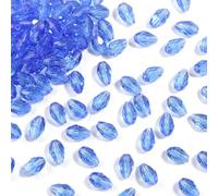 XHYXWN 100 Pezzi 8x12 mm Perline di Vetro Cristallo, Perline di Vetro sfaccettate Colorate a Forma di lacrima per la creazione di Gioielli Fai da Te, bracciali, collane, Orecchini