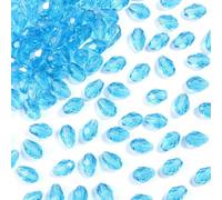 XHYXWN 100 Pezzi 8x12 mm Perline di Vetro Cristallo, Perline di Vetro sfaccettate Colorate a Forma di lacrima per la creazione di Gioielli Fai da Te, bracciali, collane, Orecchini