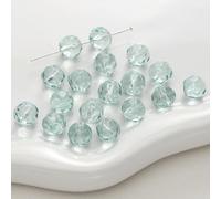 XHYXWN 100 Pezzi da 10 mm di Perline di Vetro Cristallo sfumato,Perline di Vetro sfaccettate per infilare,Accessori Decorativi per la creazione di Gioielli Fai da Te,bracciali,collane e Orecchini