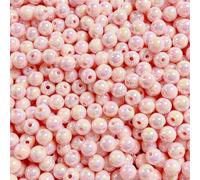 XHYXWN 100 Pezzi di Perline Rotonde Colorate da 8-12 mm con Fori, Perline distanziatrici in Acrilico, per infilare, Braccialetti Fatti a Mano, collane, Portachiavi Fai da Te