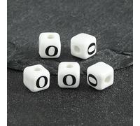 XHYXWN 20/30/50 Pezzi di Perline con Lettere da 8 mm,Perline distanziatrici quadrate in Ceramica con Lettere,per la creazione di Gioielli Fai da Te,Braccialetti,collane,Portachiavi Fatti a Mano