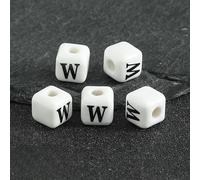XHYXWN 20/30/50 Pezzi di Perline con Lettere da 8 mm,Perline distanziatrici quadrate in Ceramica con Lettere,per la creazione di Gioielli Fai da Te,Braccialetti,collane,Portachiavi Fatti a Mano