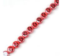 XHYXWN 30/50/100 Pezzi Perline di Porcellana da 10 mm a Forma di Faccina Sorridente, Perline di Ceramica Colorate a Forma di Faccina Sorridente, per Accessori Fai da Te per Gioielli con ciondoli