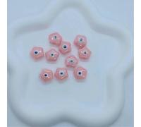 XHYXWN 30 Pezzi di Perline sfuse in Ceramica Devil Eye da 15 mm, Perline distanziatrici in Ceramica Colorate a Forma di Fiore, per Braccialetti di Perline Fai da Te, collane, Orecchini e creazione