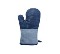 XHZMDWOU Guanti Barbecue Grigliare 1 Paio di Guanti da Forno a Strisce in Silicone for grigliate Interne ed Esterne Guanti da Forno Professional(Blue)
