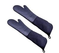 XHZMDWOU Guanti Barbecue Grigliare Guanti da Forno in Silicone Guanti Resistenti al Calore al Gomito, Adatti alla Cucina Guanti da Forno Professional(50cm)