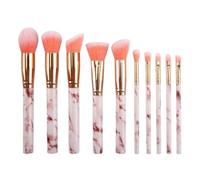 XHZMDWOU Pennelli Make Up Set di Pennelli for Il Trucco 10 Pezzi Pennello for Il Trucco Contour Blush Correttore Ombretto Pennello Set Pennelli Make Up(Pink)