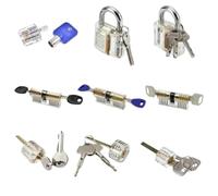 XHZPF 9pcs Serrature Pick Hasps Abilità di formazione per mobili Hardwarevisible Cutaway RL-080 ARL-080B RL-080C RL-080G RL-080H RL-080F RL-0801(RL-080)