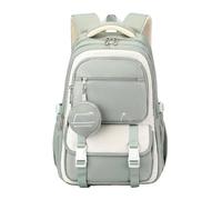 XHZPF Zaini per ragazze e zaini scolastici per adolescenti che viaggiano(verde)