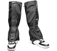 XIABYAYU 1 Paio Ghette Impermeabili Trekking, Ghette per Giardinaggio, Regolabili Ghetti Estive da Trekking, Leg Gaiters, Adatte per Fattorie, Giardini, Prati, Escursionismo, Alpinismo E Sci (Nero)